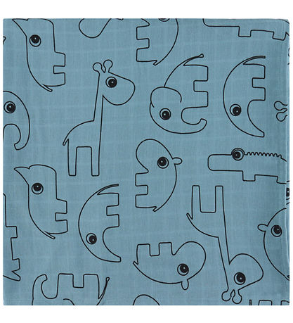 Done by Deer Baby Swaddle - 120x120 cm - 2-Pack - Contour Blue