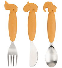 Done by Deer Cutlery - 3 Parts - Deer Friends Mustard Done by Deer Cutlery - 3 Parts - Deer Friends Mustard