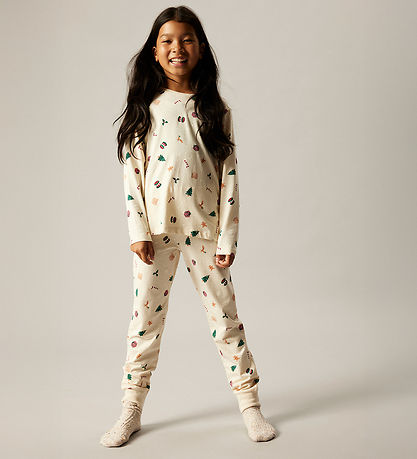 Ensemble de Pyjama Name It - NknVismas - Gris Whitecap/Noël AOP Ensemble de Pyjama Name It - NknVismas - Gris Whitecap/Noël AOP