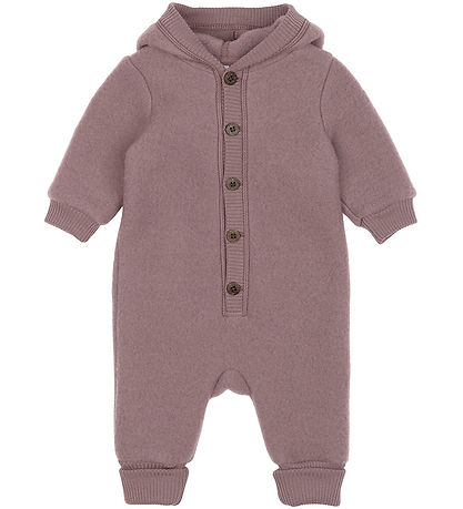 Mikk-Line Pramsuit w. Hood - Wool - Twilight Mauve