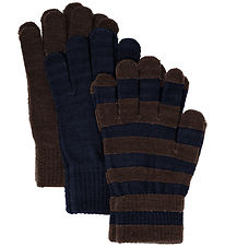 Minymo Handschuhe - 3er-Pack - Wolle - Pariser Nacht