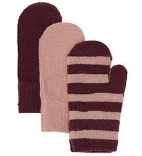 Minymo Mittens - 3-Pack - Wool - Knitted - Catawba Grape Minymo Mittens - 3-Pack - Wool - Knitted - Catawba Grape