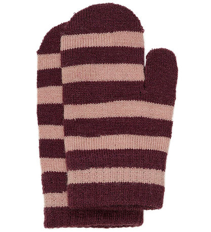 Minymo Mittens - 3-Pack - Wool - Knitted - Catawba Grape