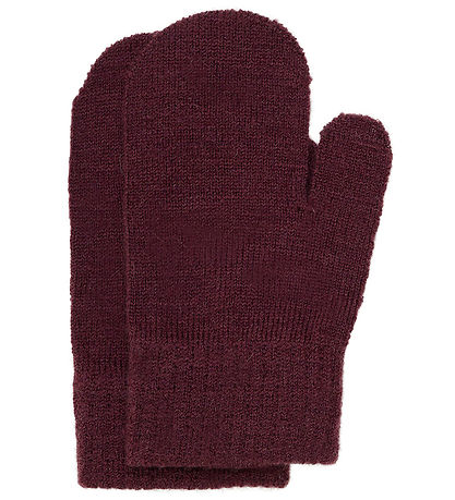 Minymo Mittens - 3-Pack - Wool - Knitted - Catawba Grape