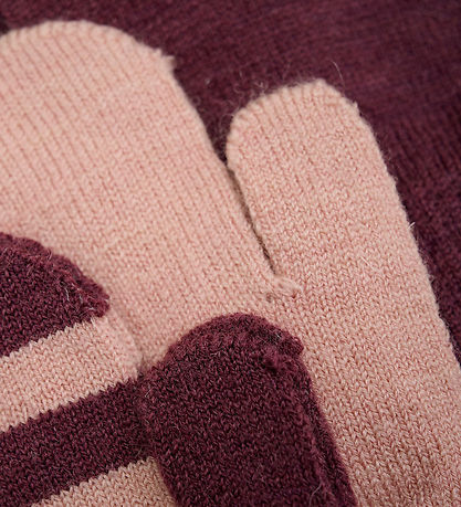 Minymo Mittens - 3-Pack - Wool - Knitted - Catawba Grape