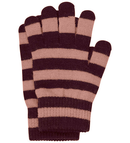 Minymo Handschuhe - 3er-Pack - Wolle - Catawba Grape