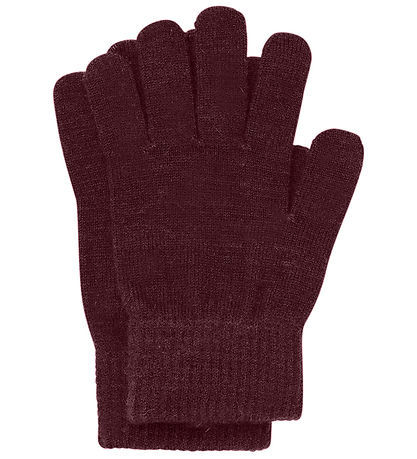 Minymo Handschuhe - 3er-Pack - Wolle - Catawba Grape