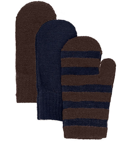 Minymo Mittens - 3-Pack - Wool - Parisian Night