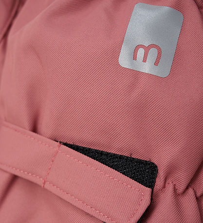 Minymo Outdoor Footies w. Fleece - Withered Rose