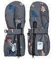 Minymo - Mittens - Dark Gold Grey