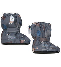 Minymo Outdoor Footies w. Fleece - Dark Gull Grey