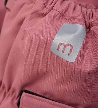 Minymo Outdoor Footies w. Fleece - Withered Rose