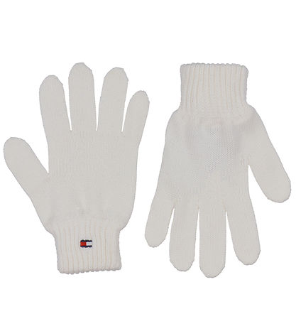 TommyHilfiger Gants - Tricoté - Ancien White TommyHilfiger Gants - Tricoté - Ancien White