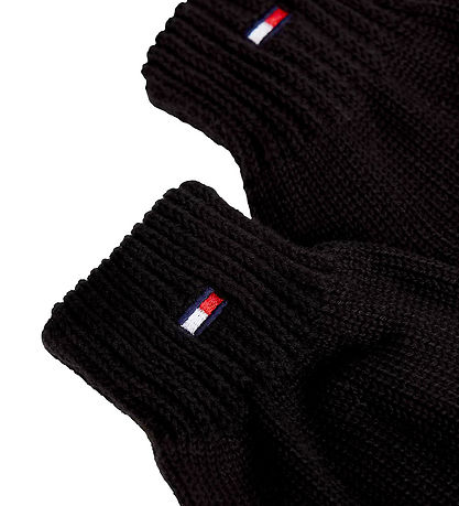 Gants Tommy Hilfiger - Tricoté - Noir Gants Tommy Hilfiger - Tricoté - Noir