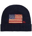 Polo Ralph Lauren Mütze - Strick - Hunter Navy m. Flagge