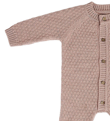Smallstuff Jumpsuit - Knitted - Wool - Powder