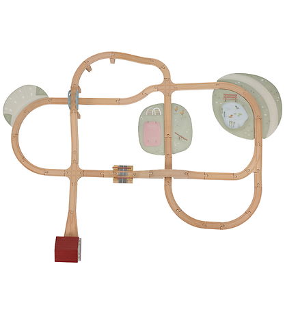 Little Dutch Car Track - Wood - Multi - 113 Parts Little Dutch Car Track - Wood - Multi - 113 Parts