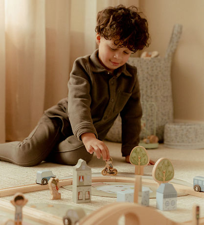 Little Dutch Car Track - Wood - Multi - 113 Parts Little Dutch Car Track - Wood - Multi - 113 Parts