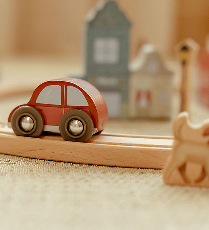 Little Dutch Car Track - Wood - Multi - 113 Parts Little Dutch Car Track - Wood - Multi - 113 Parts