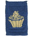 Smallstuff Knitted Flag - Birthday cake - Blue