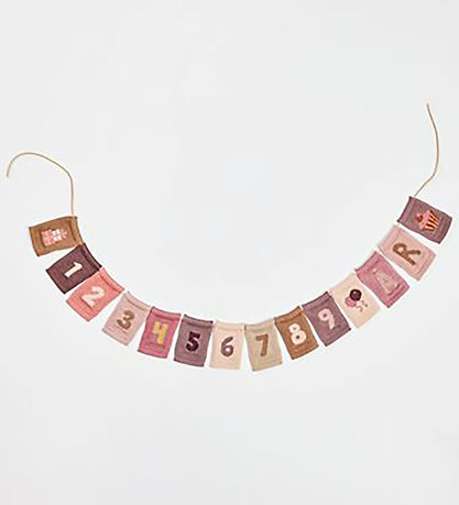 Tricoté Drapeaux Smallstuff - 1 - Rose Nombres