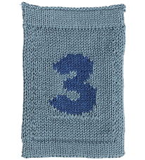 Smallstuff Stickat Flagge - 3 - Blau Zahlen