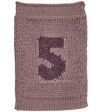 Smallstuff Knitted Flag - 5 - Pink Numbers Smallstuff Knitted Flag - 5 - Pink Numbers
