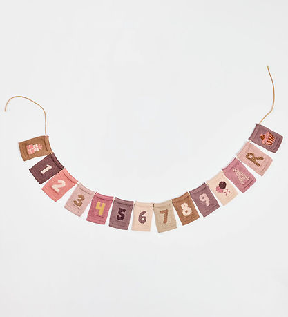 Tricoté Drapeaux Smallstuff - 4 - Rose Nombres