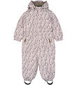 Mikk-Line Snowsuits - Floral - Cloud Gray