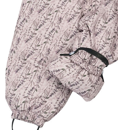 Combinaisons de Ski Mikk-Line - Floral - Cloud Gris av. Imprimé Combinaisons de Ski Mikk-Line - Floral - Cloud Gris av. Imprimé