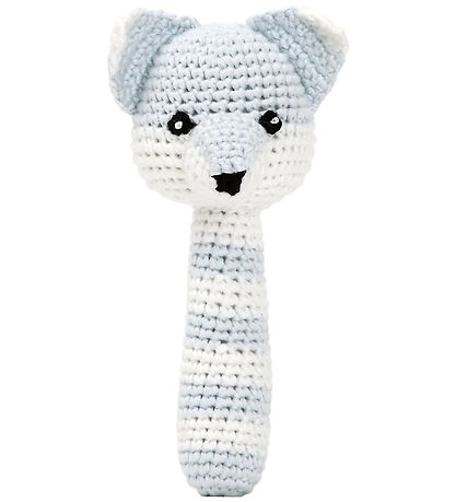 NatureZoo Rattle - Fox - Baby Blue