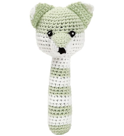 NatureZoo Rattle - Fox - Lime