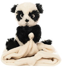 NatureZoo Knuffeldoekjes - Panda - 35x35 cm - Zwart/Wit