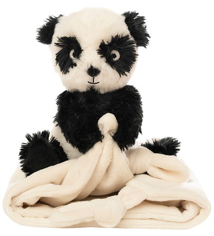 NatureZoo Comfort Blanket - Panda - 35x35 cm - Black/White
