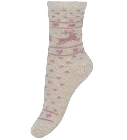 Minymo Socken - 2er-Pack - Brüniert Lilac