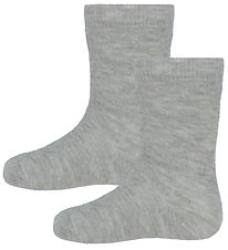 Minymo Socks - 2-Pack - Light Grey Melange