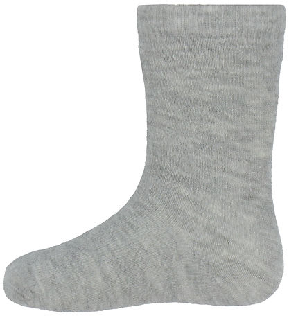 Minymo Socken - 2er-Pack - Light Grey Melange
