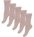 Minymo Strumpor - 5-pack - Polerad Lilac