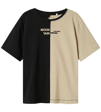 T-Shirt Name It - NkmOzzi - Noir/Beige T-Shirt Name It - NkmOzzi - Noir/Beige