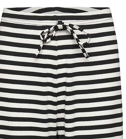 Rosemunde Trousers - Rib - Black White Stripe