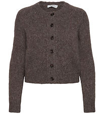 Rosemunde Cardigan - Wool - Brown Grey Flour