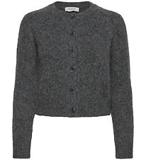 Rosemunde Cardigan - Strick - Wolle - Medium+ Grey Melange
