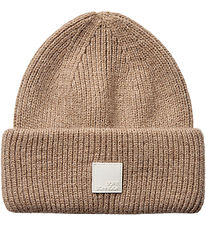 Sofie Schnoor Beanie - Knitted/Rib - Hannah - Brown Melange