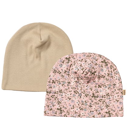Wheat Beanie - 2-Pack - Aidan - Rose Powder Flowers