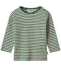Wheat Blouse - Rib - Stijging - Green Stripe