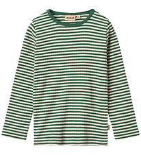 Wheat Blouse - Rib - Stijging - Green Stripe