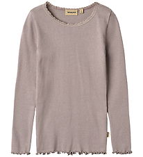 Wheat Blouse - Rib - Katoen/Modaal - Reese - Dusty Purple