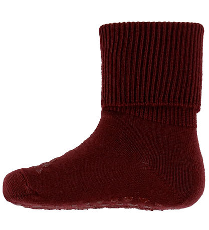 GoBabyGo Socken - Anti-Rutsch-Socken - Merino Wool - Wine Rot