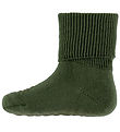GoBabyGo Socks - Non-Slip socks - Merino Wool - Olivine