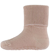 GoBabyGo Socks - Non-Slip Socks - Merino Wool - Rose Dust